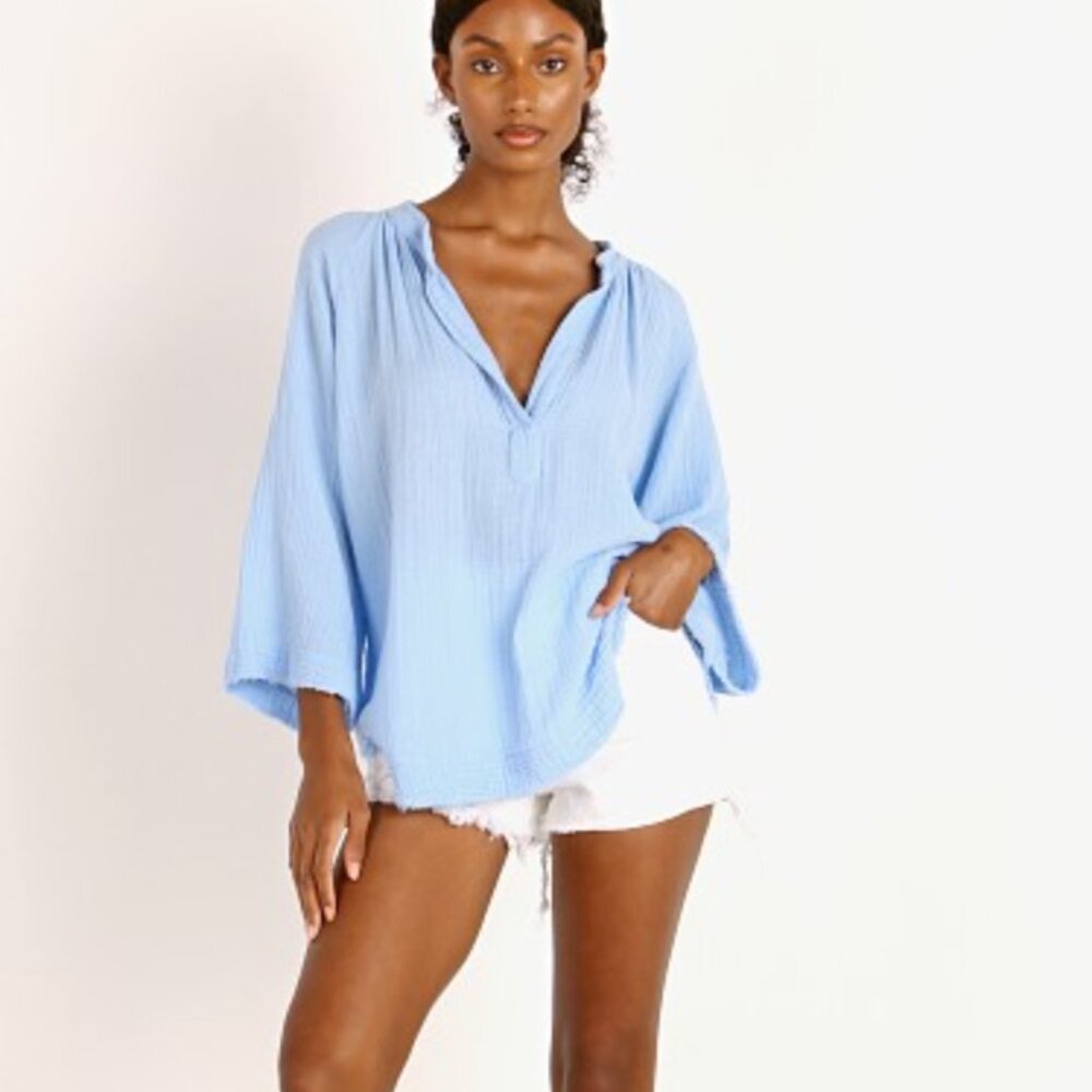 9seed Marrakesh Dashiki Tunic Crystal Sz P/S